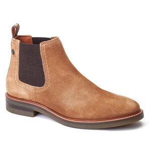 Base London Mens Portland Leather Chelsea Boots / Ginger